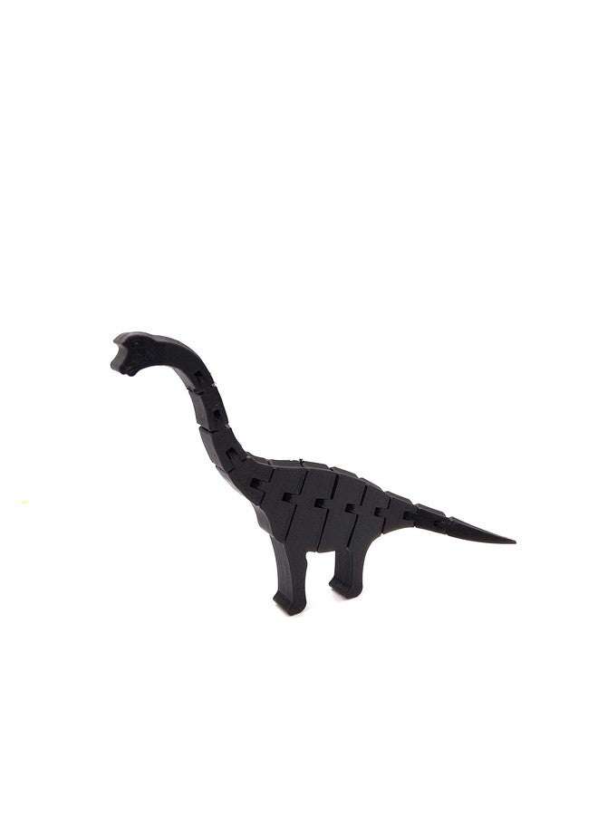 CERO 3D Printed Flexible Dinosaur (Black PLA Plastic) - Image 1